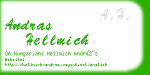 andras hellmich business card